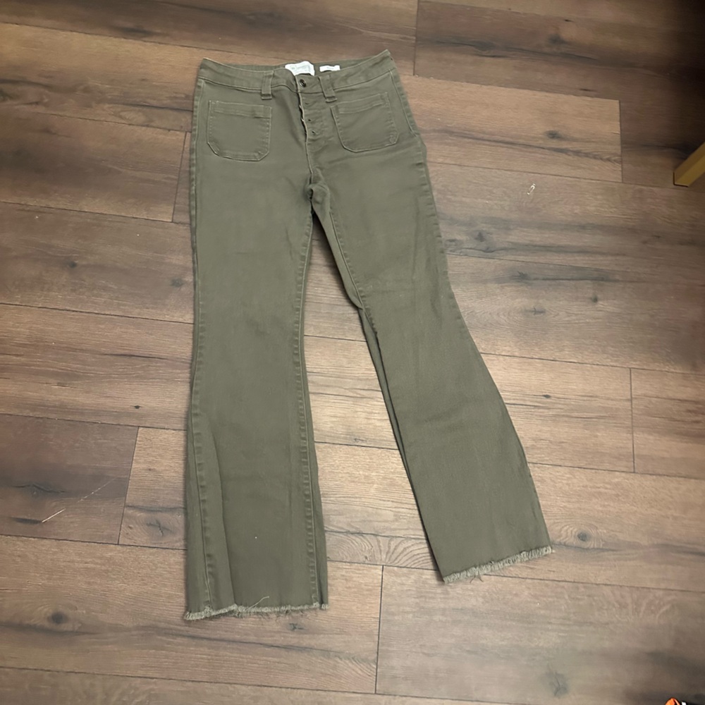 Olive Green Women's Jeans